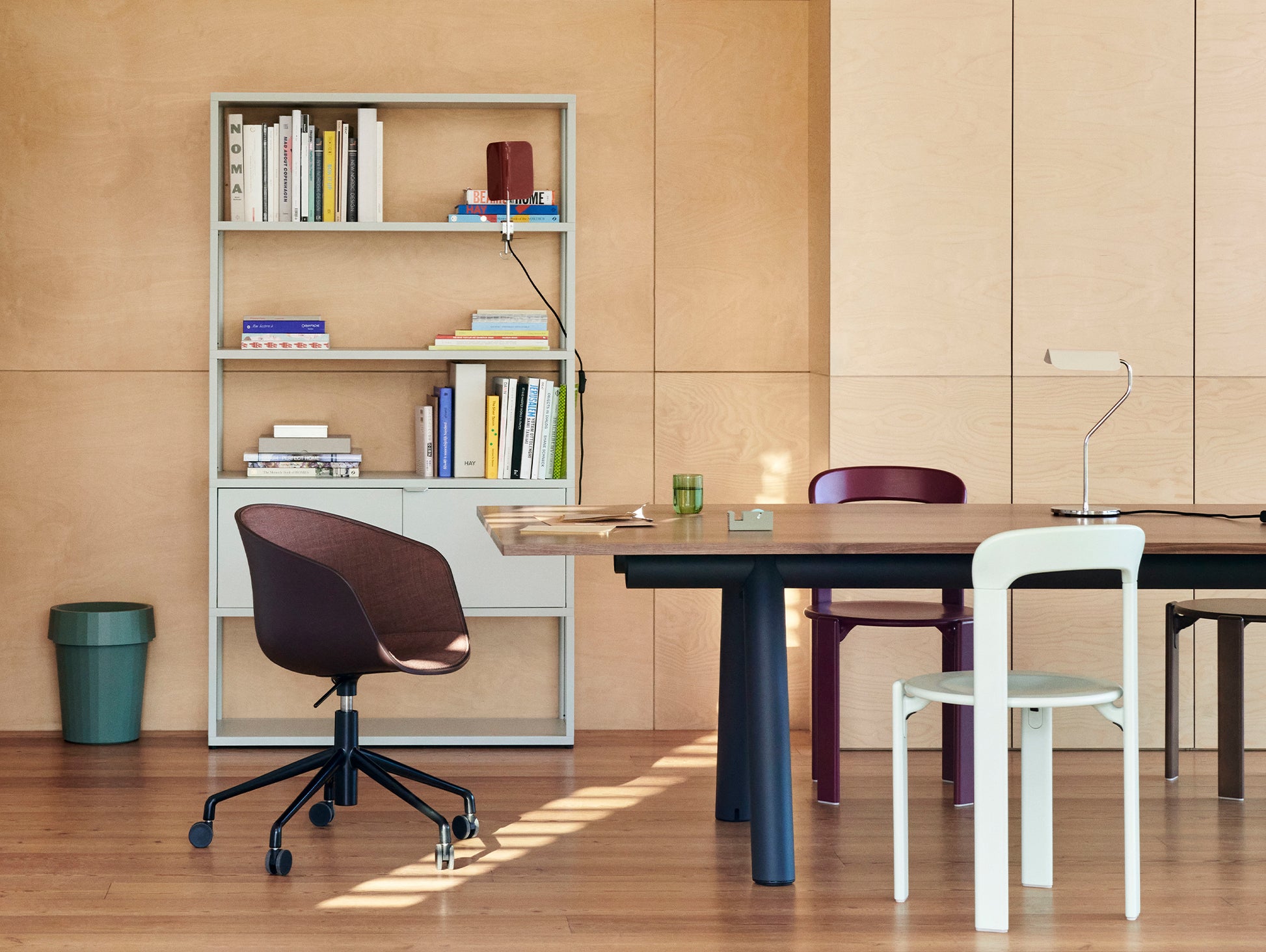 Apex Clip Lamp by HAY - Maroon Red