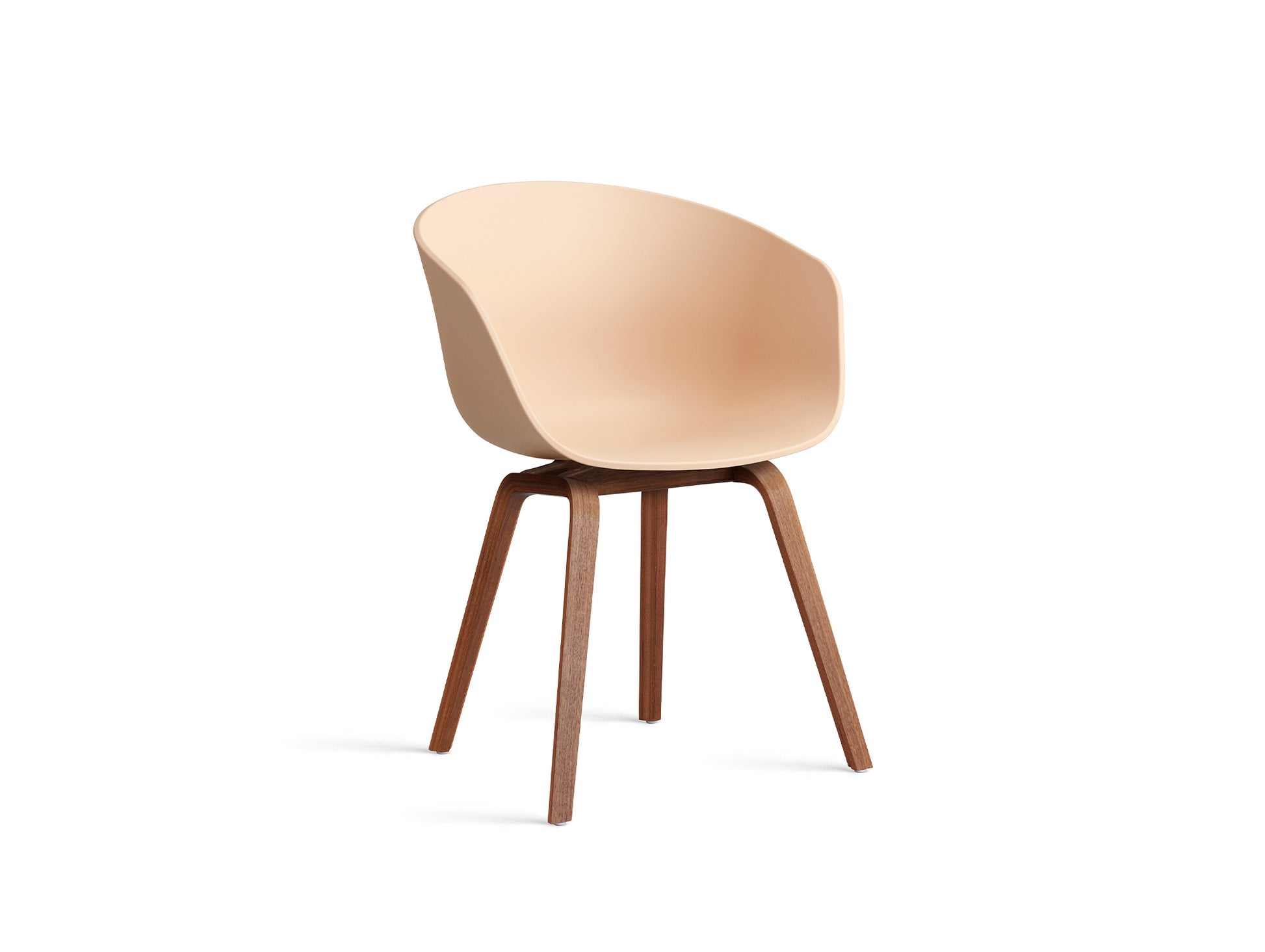 About A Chair AAC 2 (New Colours) by HAY - Lacquered Walnut / Pale Peach 2.0