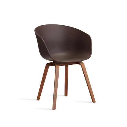 About A Chair AAC 2 (New Colours) by HAY - Lacquered Walnut / Raisin 2.0