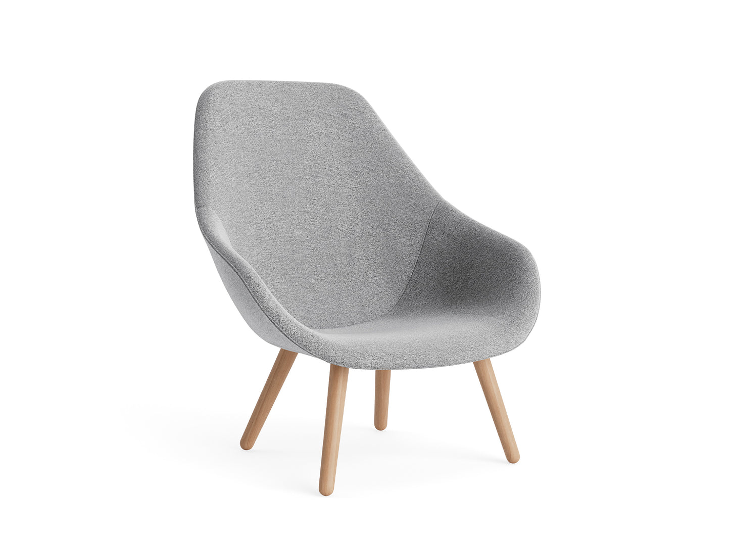 About A Lounge Chair - AAL 92 by HAY - Lacquered Oak / Hallingdal 65 130