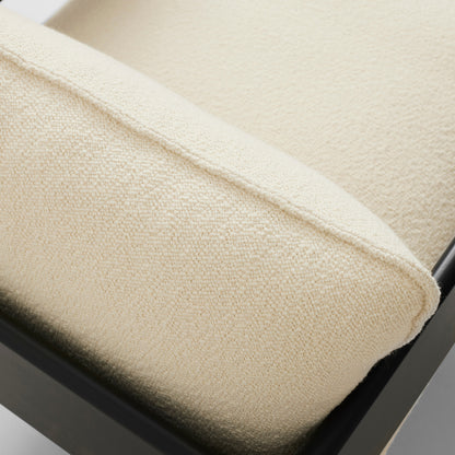 Arbour Club Armchair by HAY - Black Water-Based Lacquered Beech / Turf Cream