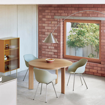 Chisel 20 Table Round by HAY - D127 cm / Lacquered Oak Veneer