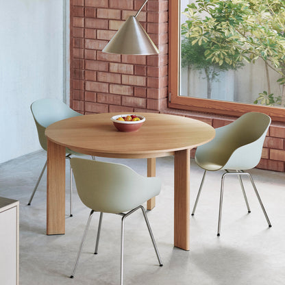 Chisel 20 Table Round by HAY - D127 cm / Lacquered Oak Veneer