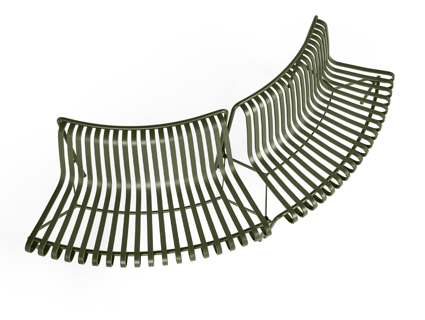 Palissade Park Dining Bench - Out-Out Starter Set by HAY - Olive