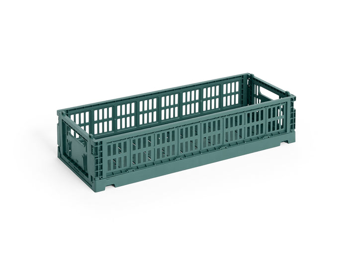 Colour Crate Mini Oblong by HAY - Dark Green