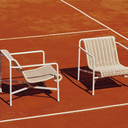 Palissade Cord Lounge Chair Low by HAY - Cream White Cord