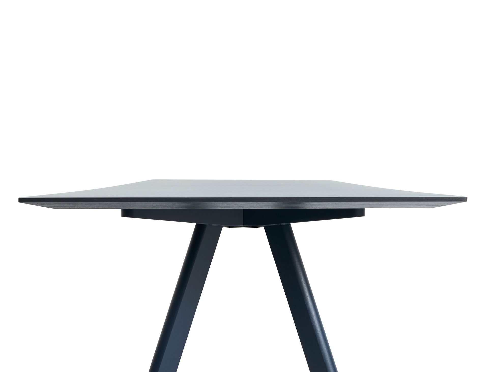 Copenhague Dining Table CPH30 by HAY / Deep Blue Lacquered Oak (Water-Based) / Smokey Blue Linoleum (Forbo 4179) Tabletop