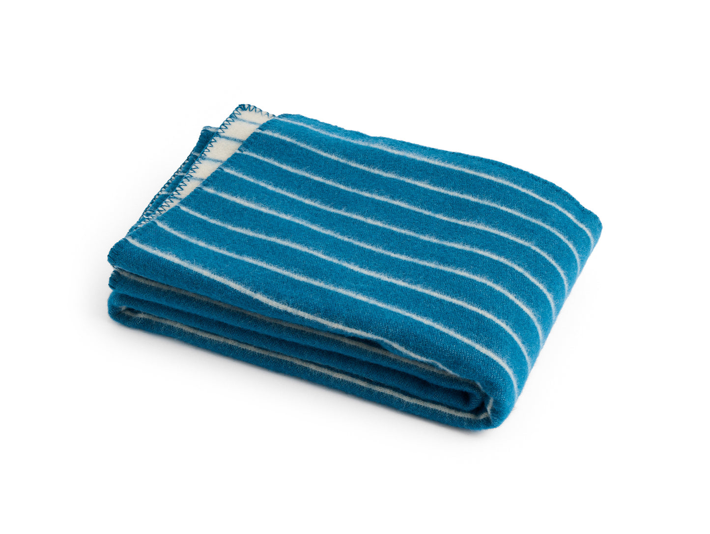 Outdoor Market Throw by HAY - Blue with Beige Stripe