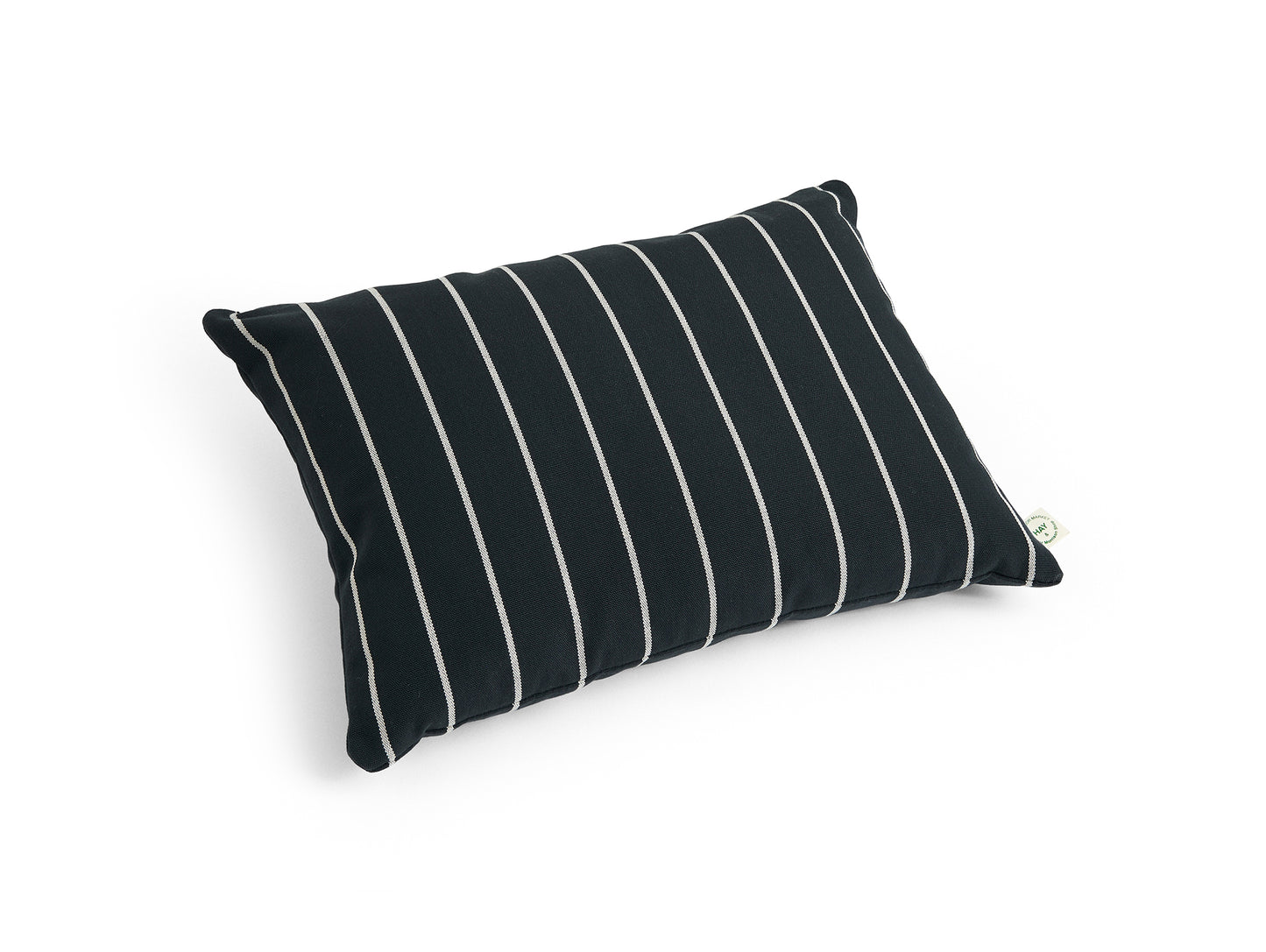 Outdoor Market Cushion by HAY - Black with Beige Stripe