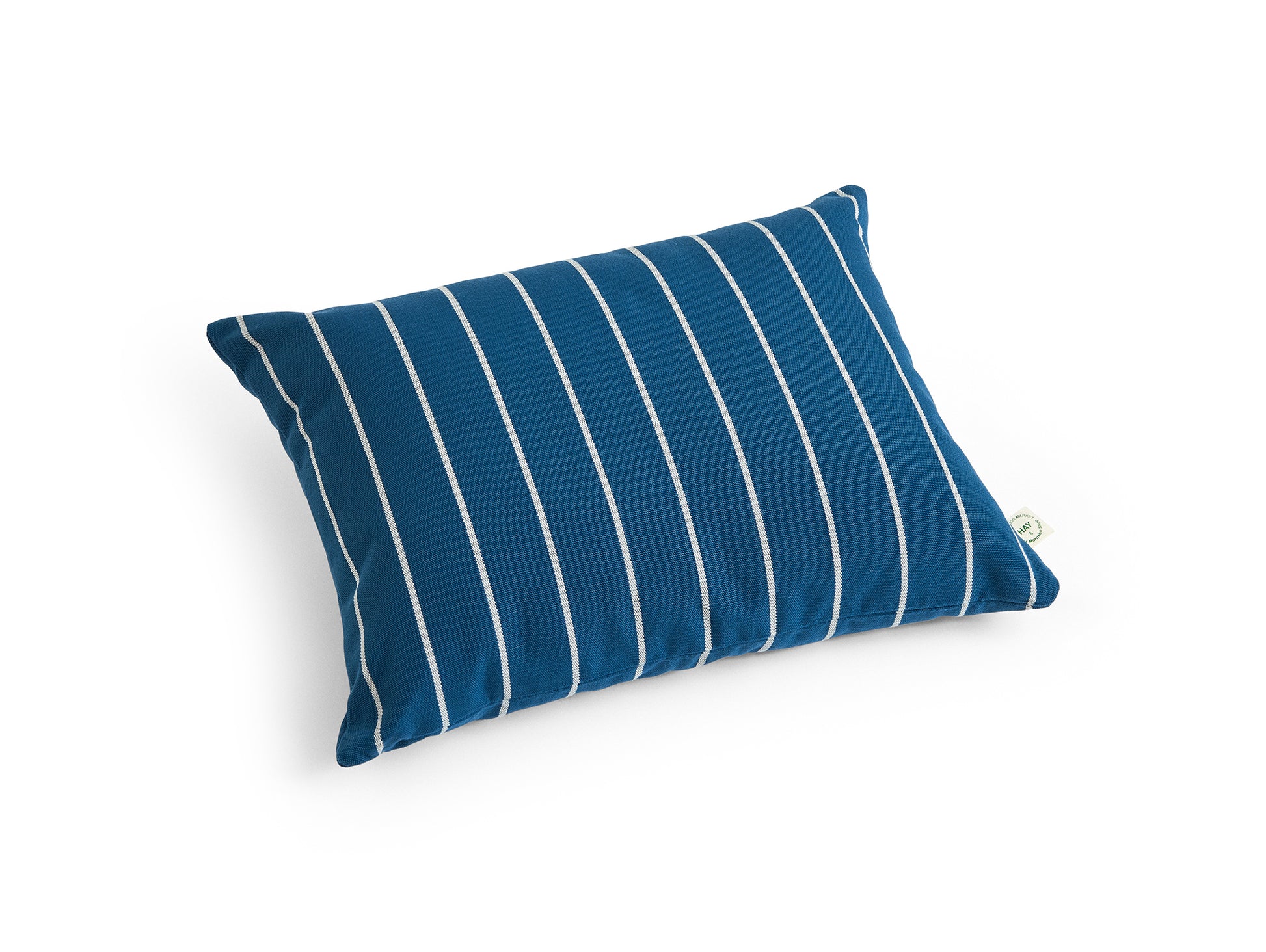 Outdoor Market Cushion by HAY - Blue with Beige Stripe