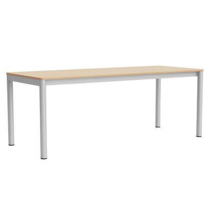 Annex Table Flush by HAY - L200 cm / Oak Veneer Tabletop / Anodised Aluminium Legs