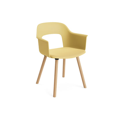 Layout Armchair 223 by HAY - Lacquered Oak Base /  Biscotti Shell / Relate 431