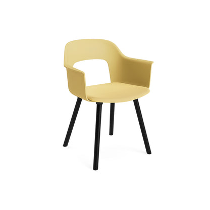 Layout Armchair 223 by HAY - Black Lacquered Oak Base / Biscotti Shell / Relate 431