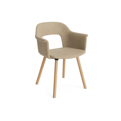 Layout Armchair 224 by HAY - Lacquered Oak Base / Turf Sand