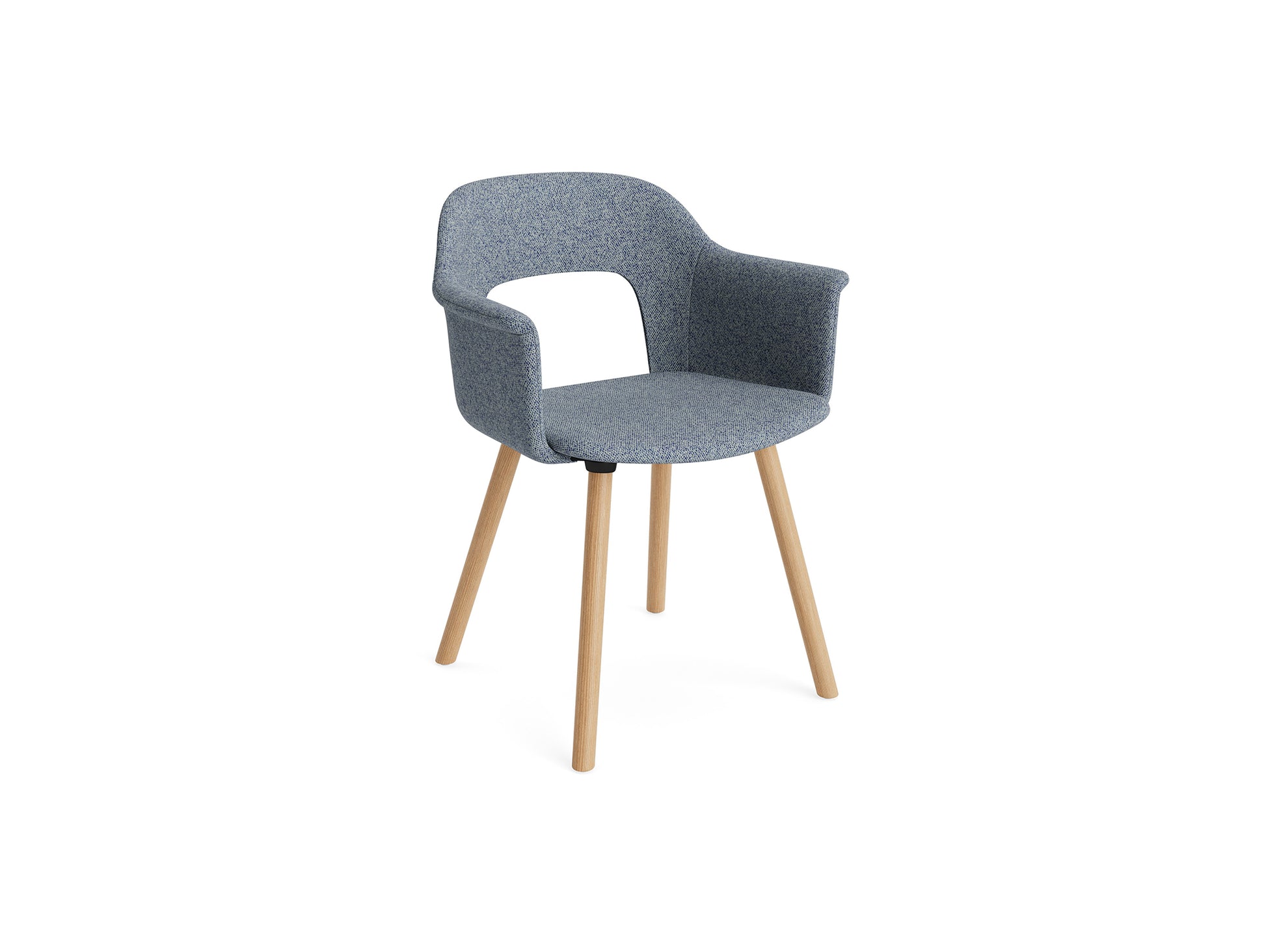 Layout Armchair 224 by HAY - Lacquered Oak Base / Vanir 733