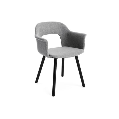 Layout Armchair 224 by HAY - Black Lacquered Oak Base / Hallingdal 65 130