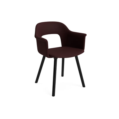 Layout Armchair 224 by HAY - Black Lacquered Oak Base / Vidar 693