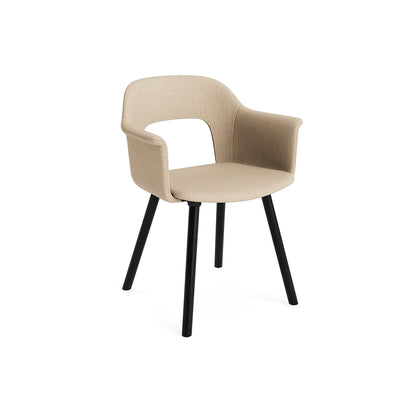 Layout Armchair 224 by HAY - Black Lacquered Oak Base / Metaphor 035