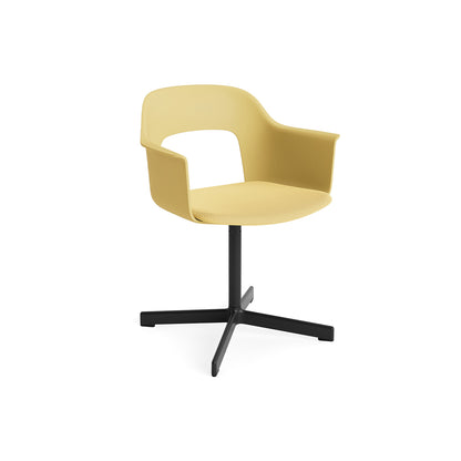 Layout Armchair 233 - Swivel Base by HAY - Black Aluminium Base / Biscotti / Relate 431