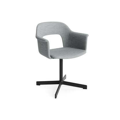 Layout Armchair 234 - Swivel Base by HAY - Black Aluminium Base / Remix 123