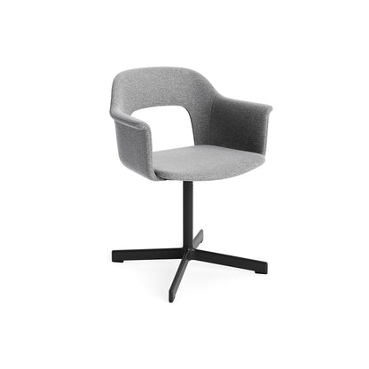 Layout Armchair 234 - Swivel Base by HAY - Black Aluminium Base / Hallingdal 130