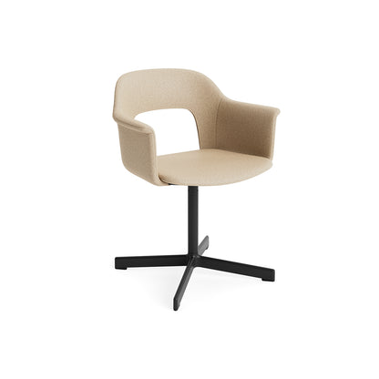 Layout Armchair 234 - Swivel Base by HAY - Black Aluminium Base / Hallingdal 220