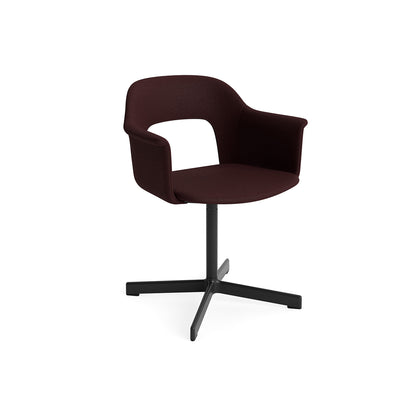 Layout Armchair 234 - Swivel Base by HAY - Black Aluminium Base / Vidar 693