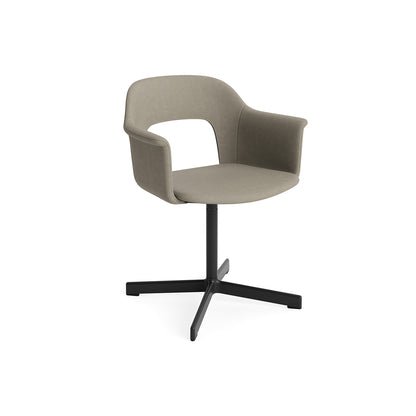Layout Armchair 234 - Swivel Base by HAY - Black Aluminium Base / Naveli 133
