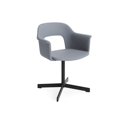 Layout Armchair 234 - Swivel Base by HAY - Black Aluminium Base / Naveli 143