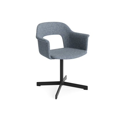 Layout Armchair 234 - Swivel Base by HAY - Black Aluminium Base / Vanir 733