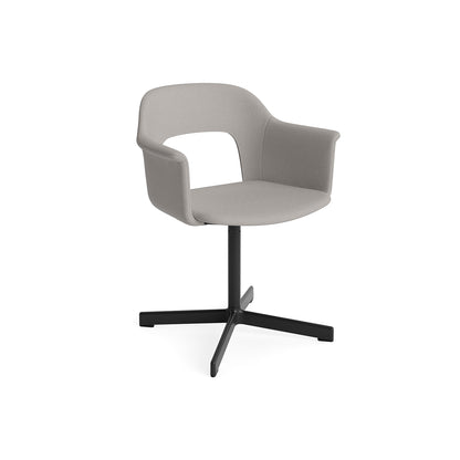 Layout Armchair 234 - Swivel Base by HAY - Black Aluminium Base / Autumn 0101