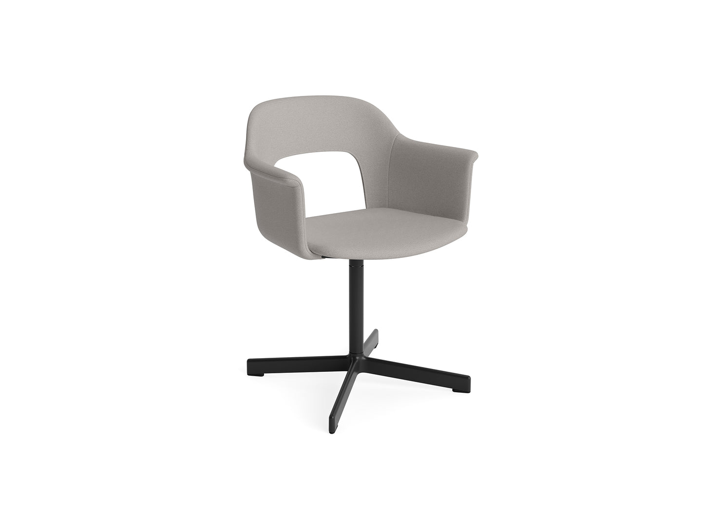 Layout Armchair 234 - Swivel Base by HAY - Black Aluminium Base / Autumn 0101
