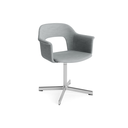 Layout Armchair 234 - Swivel Base by HAY - Polished Aluminium Base / Remix 123