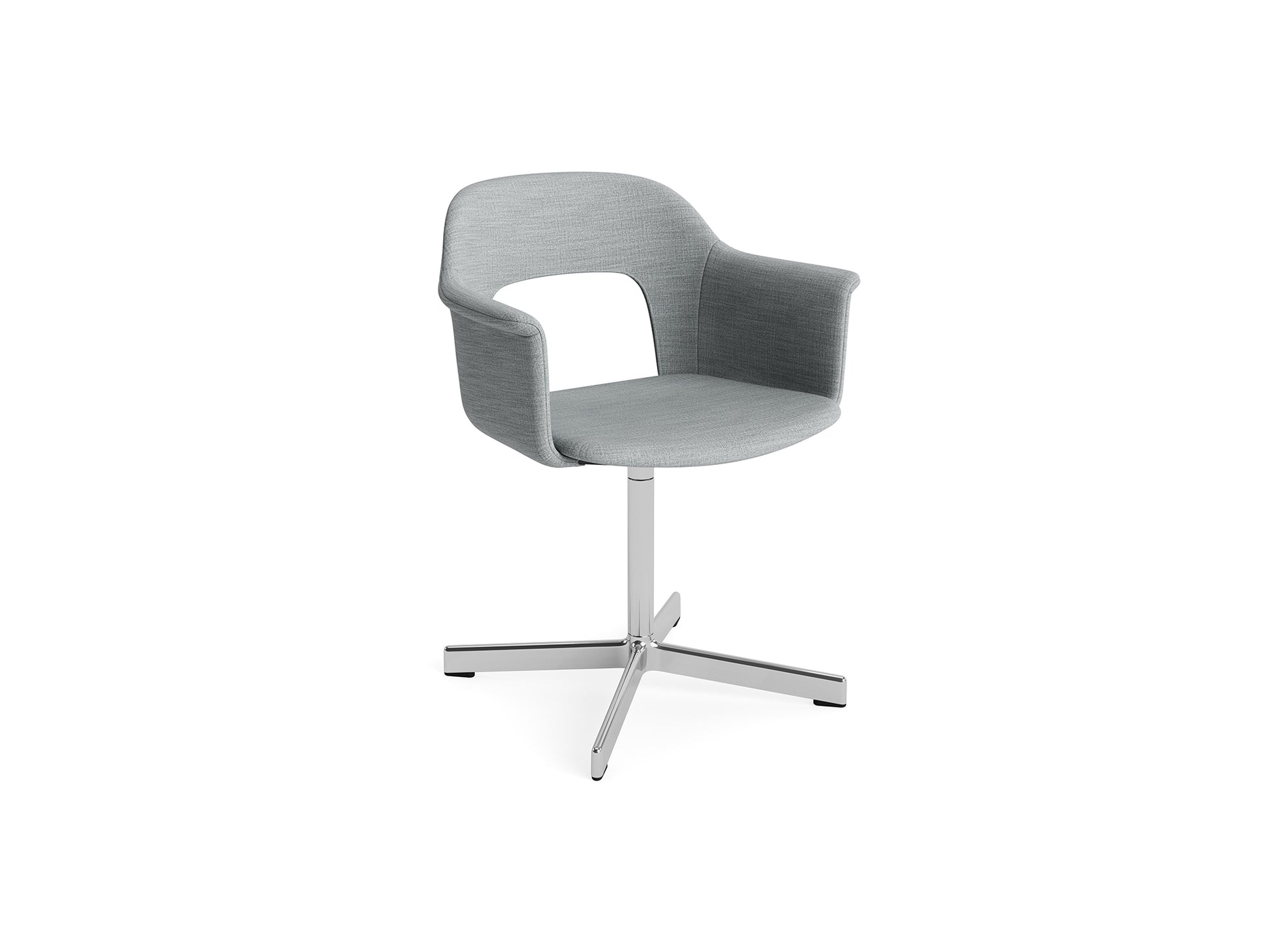 Layout Armchair 234 - Swivel Base by HAY - Polished Aluminium Base / Remix 123