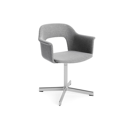 Layout Armchair 234 - Swivel Base by HAY - Polished Aluminium Base / Hallingdal 65 130