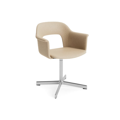 Layout Armchair 234 - Swivel Base by HAY - Polished Aluminium Base / Hallingdal 65 220