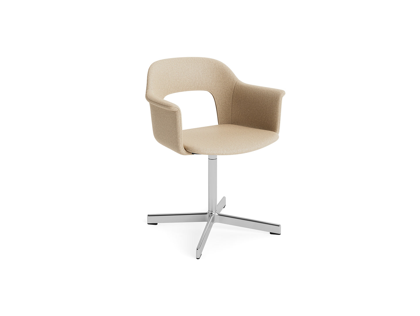 Layout Armchair 234 - Swivel Base by HAY - Polished Aluminium Base / Hallingdal 65 220