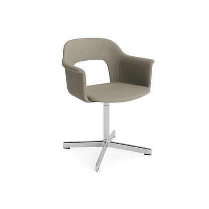 Layout Armchair 234 - Swivel Base by HAY - Polished Aluminium Base / Naveli 133