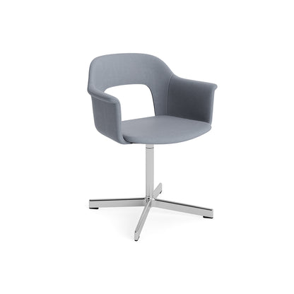 Layout Armchair 234 - Swivel Base by HAY - Polished Aluminium Base / Naveli 143