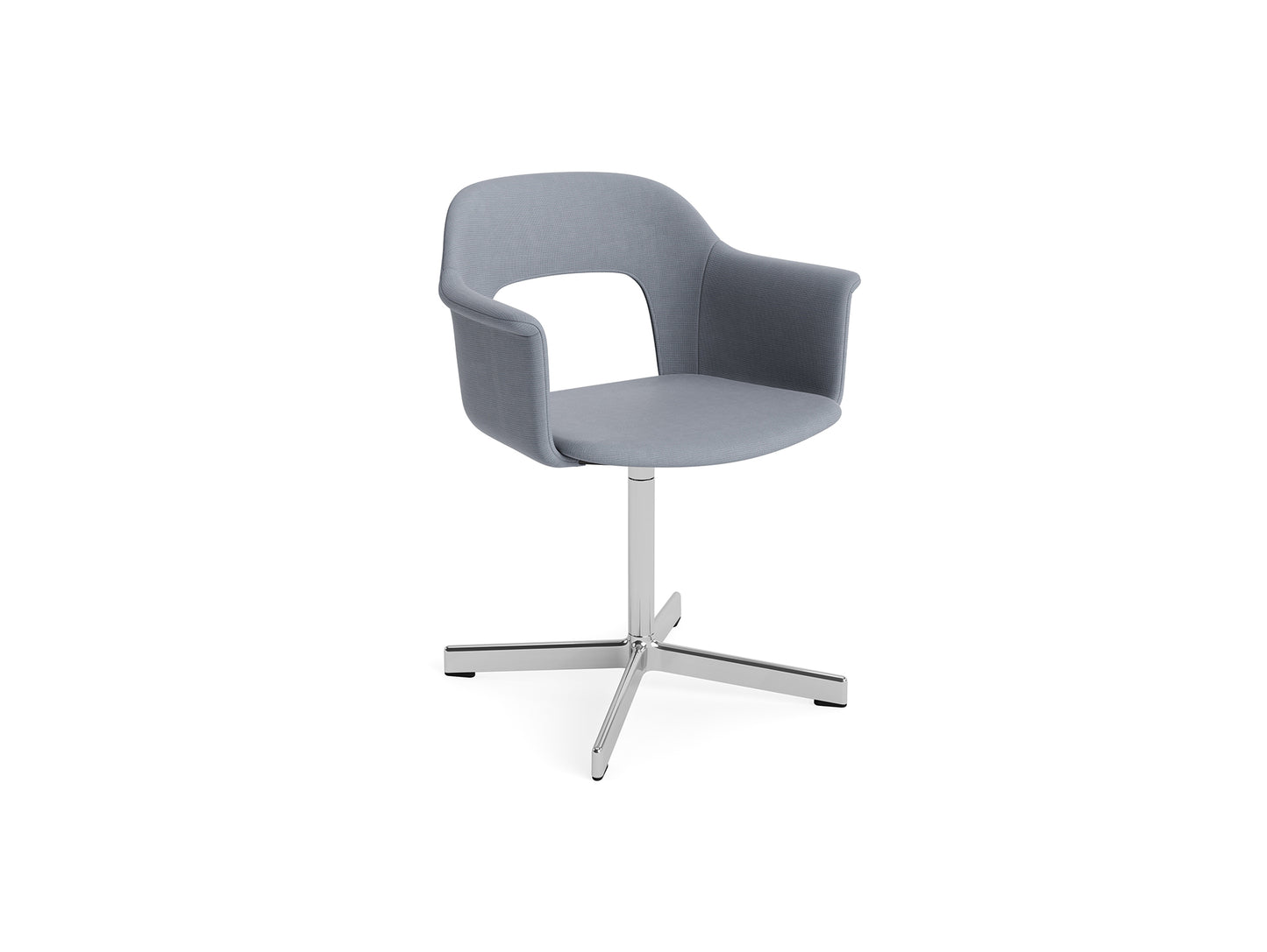 Layout Armchair 234 - Swivel Base by HAY - Polished Aluminium Base / Naveli 143