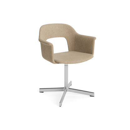 Layout Armchair 234 - Swivel Base by HAY - Polished Aluminium Base / Turf Sand