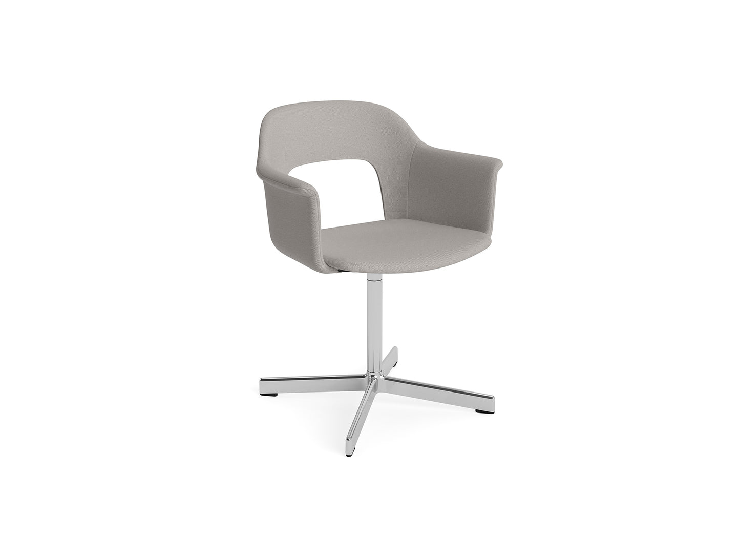 Layout Armchair 234 - Swivel Base by HAY - Polished Aluminium Base / Autumn 0101