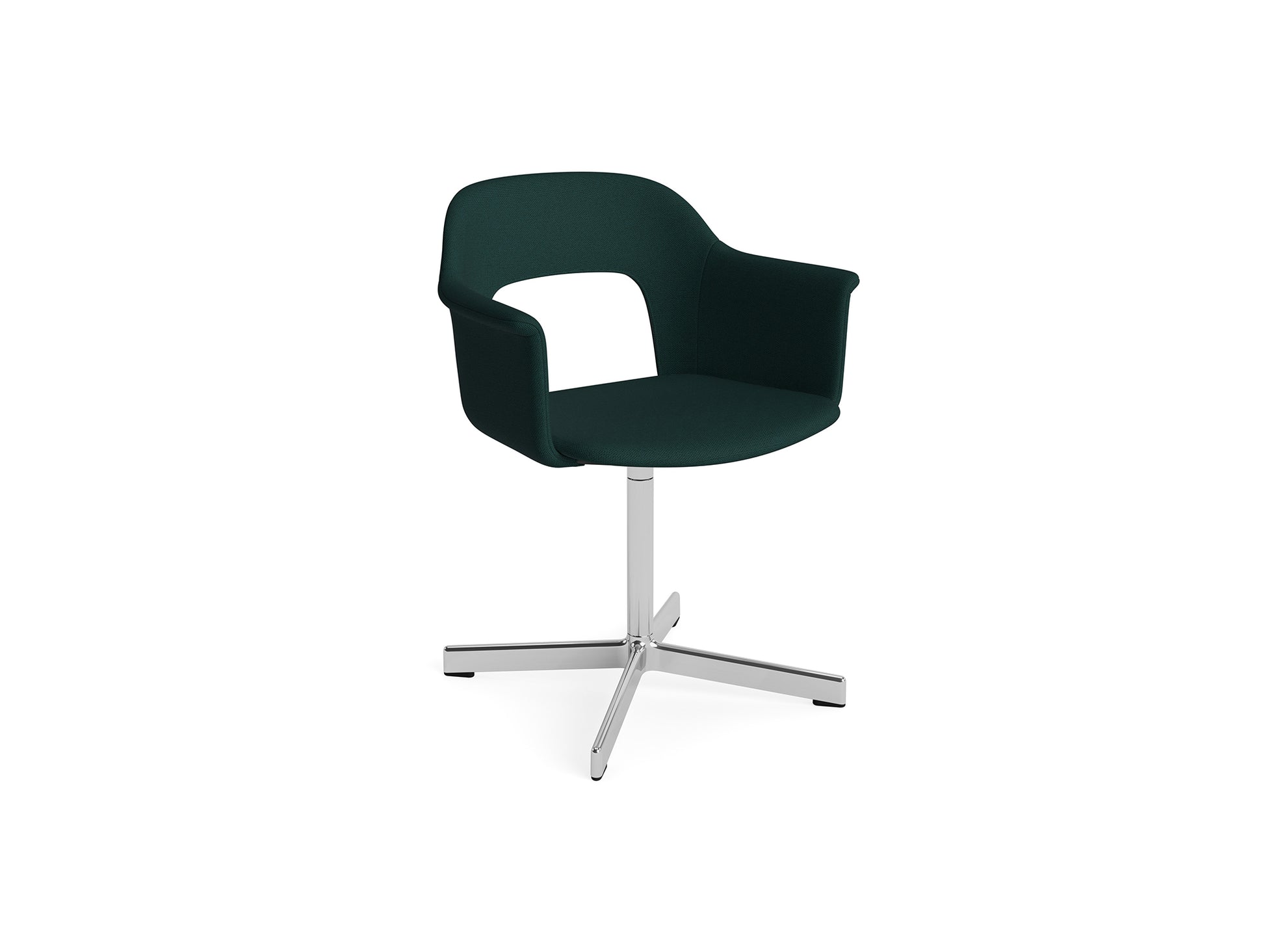 Layout Armchair 234 - Swivel Base by HAY - Polished Aluminium Base / Autumn 0971