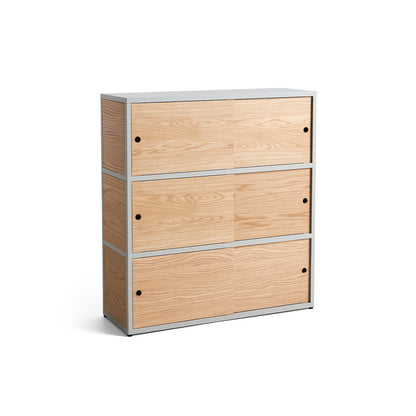 New Order Shelving - Combination 304 in Light Grey by HAY