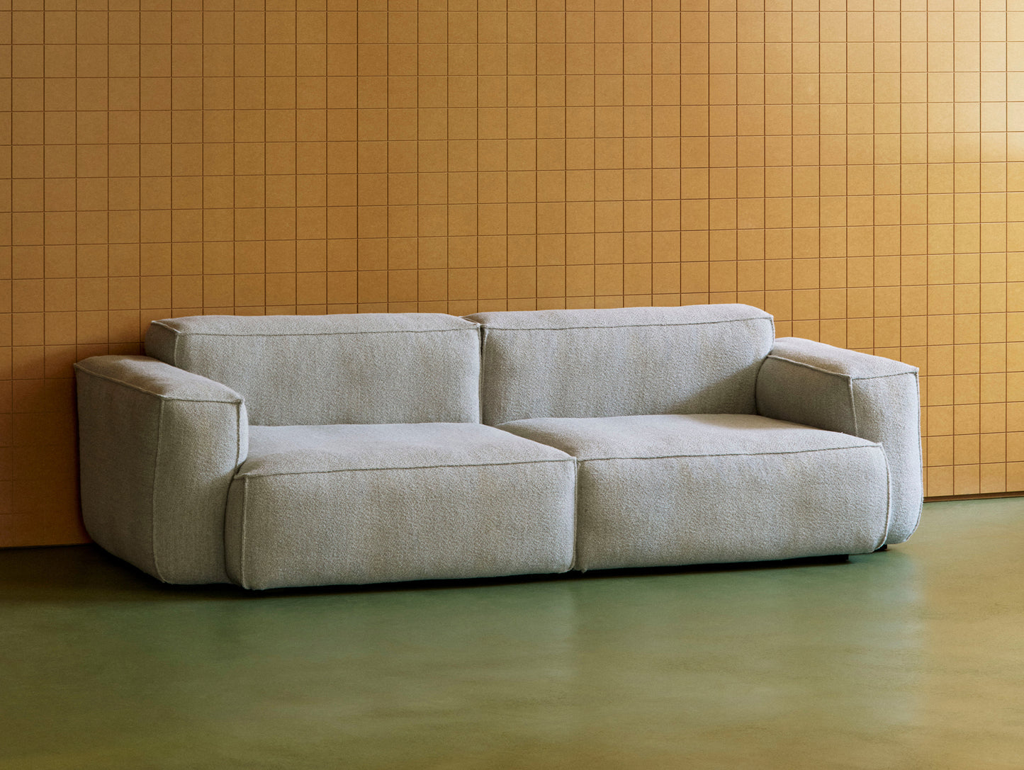 Mags Soft Sofa (Low Armrest) with Removable Cover - Individual Modules by HAY -  Turf light grey
