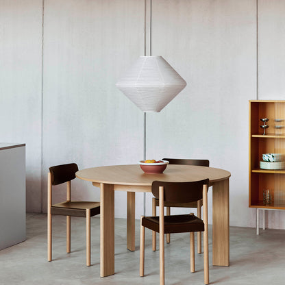 Chisel 20 Table Round by HAY - D127 cm / Lacquered Oak Veneer