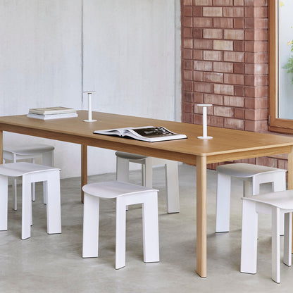 Chisel 30 Table Rectangular by HAY -  Lacquered Oak Veneer