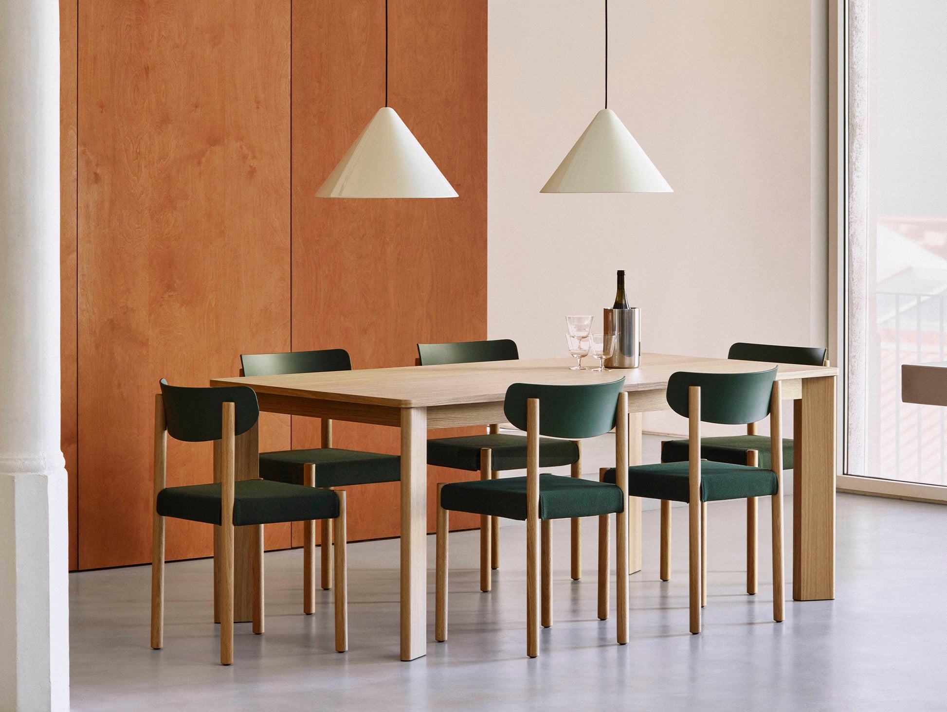 Pack Chair 10 by HAY - Palm Green / Oiled Oak