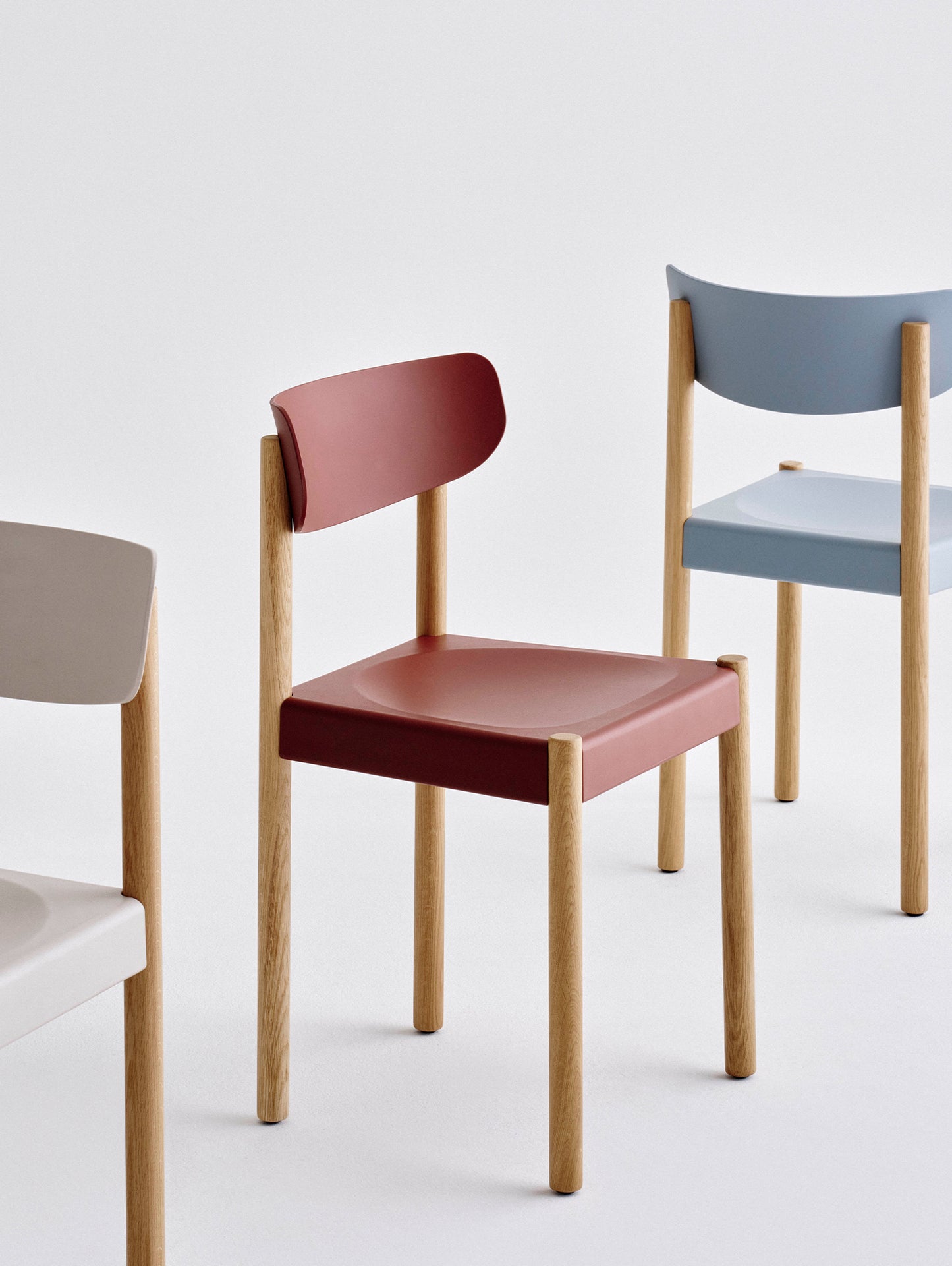 Pack Chair 10 by HAY - Hull Red / Oiled Oak