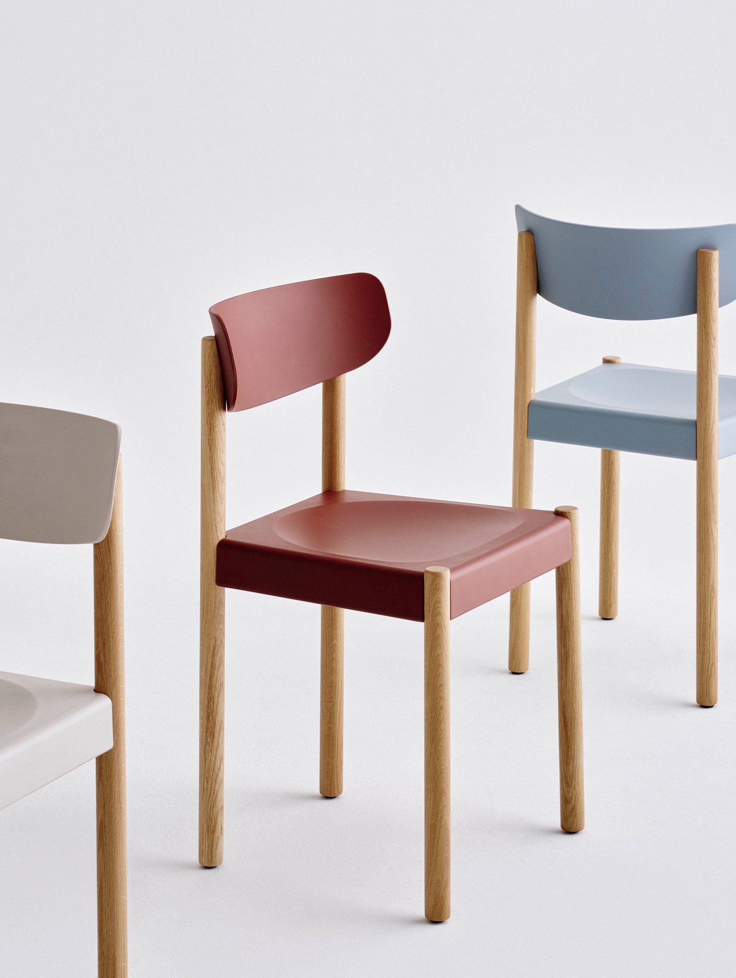 Pack Chair 10 by HAY - Hull Red / Oiled Oak